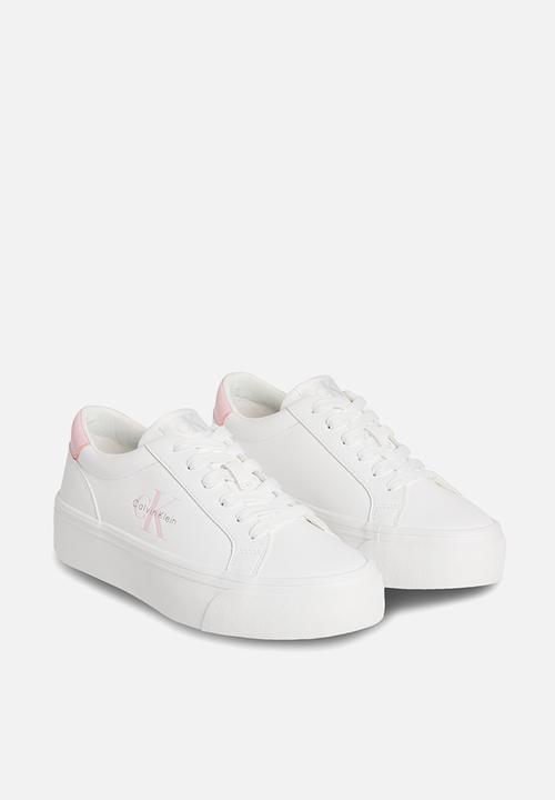 Calvin Klein - Vulcanized Flatform - Bright White/Sweet Pink