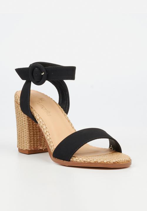 Butterfly Feet - Imogene 1 Open Toe Ankle Strap - Black