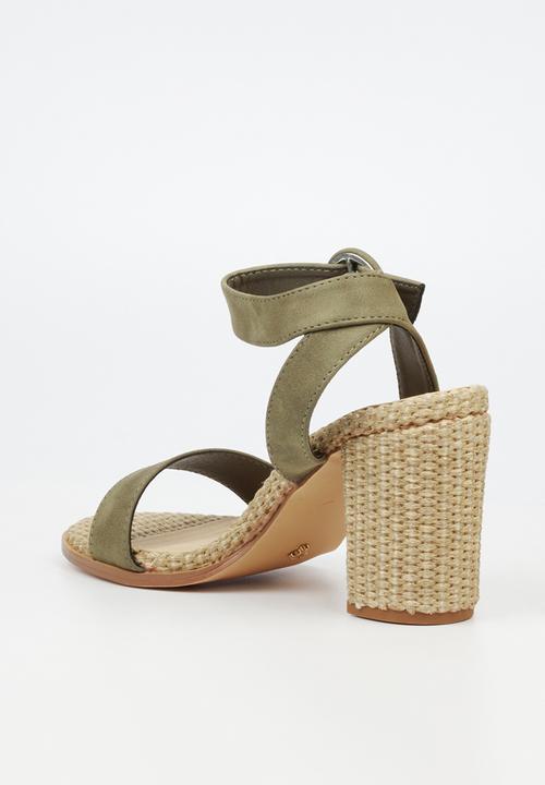 Butterfly Feet - Imogene 1 Open Toe Ankle Strap - Green
