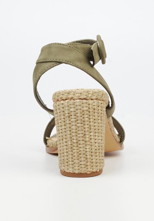 Butterfly Feet - Imogene 1 Open Toe Ankle Strap - Green