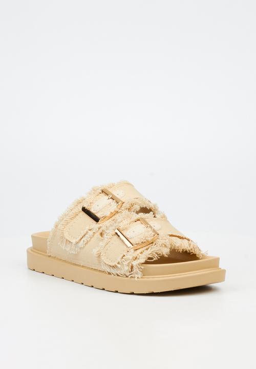 Butterfly Feet - Marina 1 Two Strap Slide - Neutral