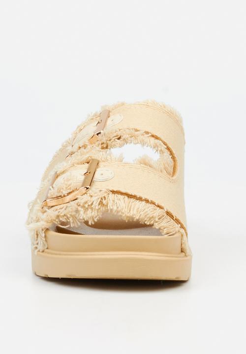 Butterfly Feet - Marina 1 Two Strap Slide - Neutral