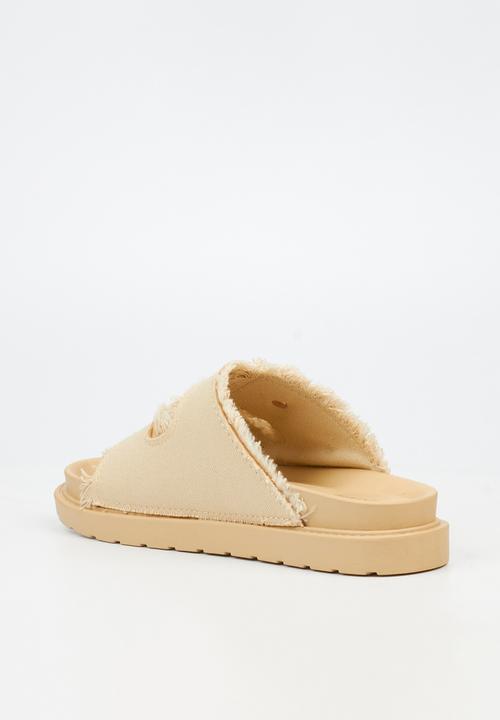 Butterfly Feet - Marina 1 Two Strap Slide - Neutral