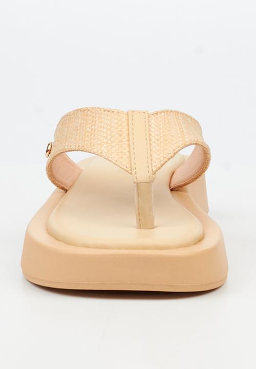 Viabeach - Coconut 30 Thick Raffia Toe Thong Sandal - Natural