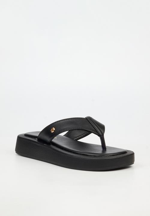 Viabeach - Coconut 30 Thick Toe Thong Sandal - Black