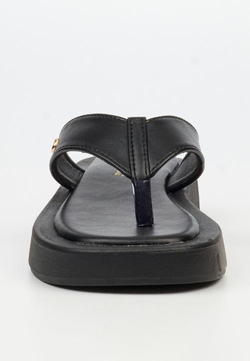 Viabeach - Coconut 30 Thick Toe Thong Sandal - Black