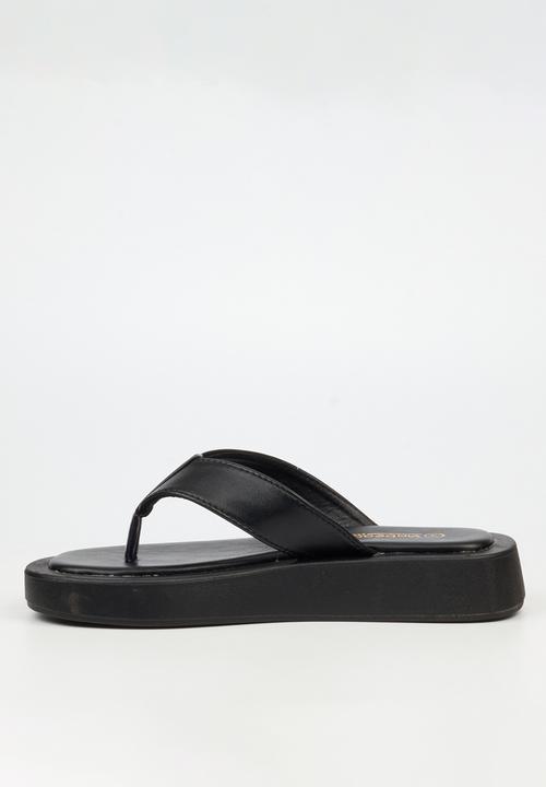 Viabeach - Coconut 30 Thick Toe Thong Sandal - Black