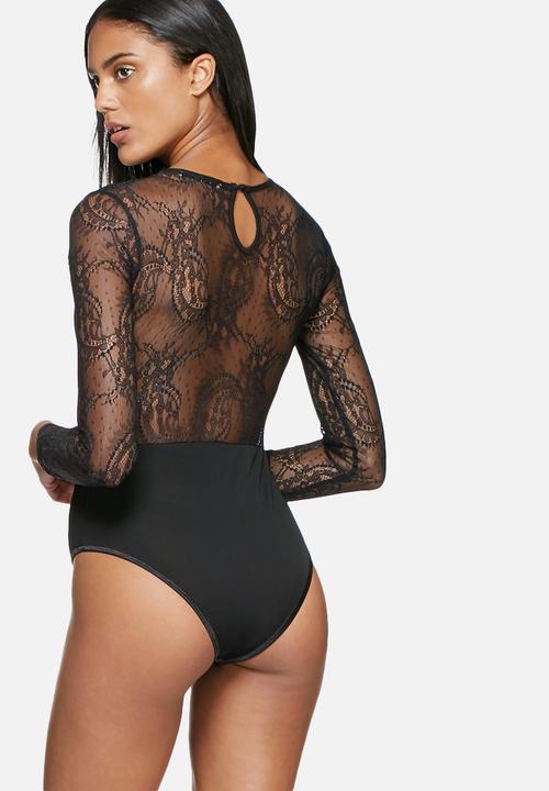 Glamorous - Lace V-neck bodysuit