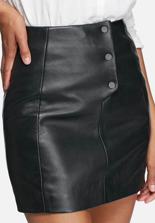 Selected Femme - Harmonia leather skirt