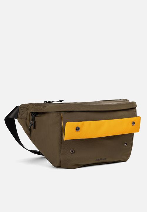 Replay - Crinkle Nylon Bag - Nutria