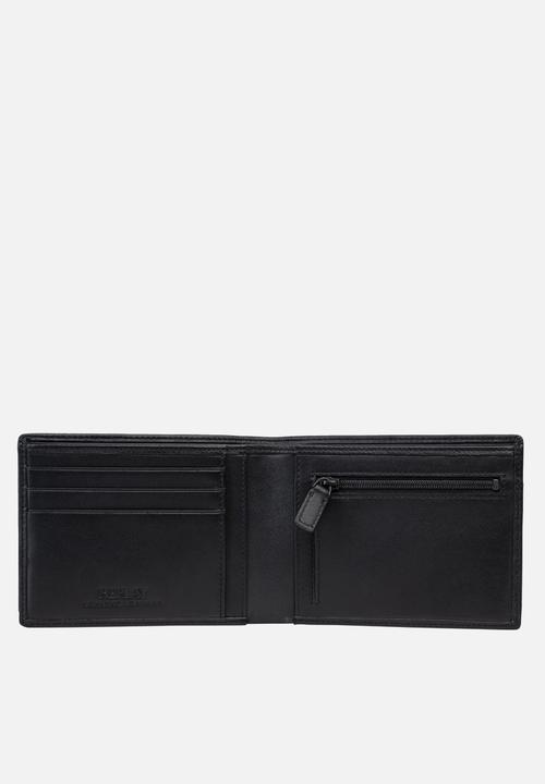Replay - Sheep Plain Leather Wallet - Black