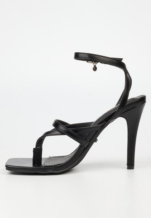 Miss Black - Razz 3 toe thong heel - black
