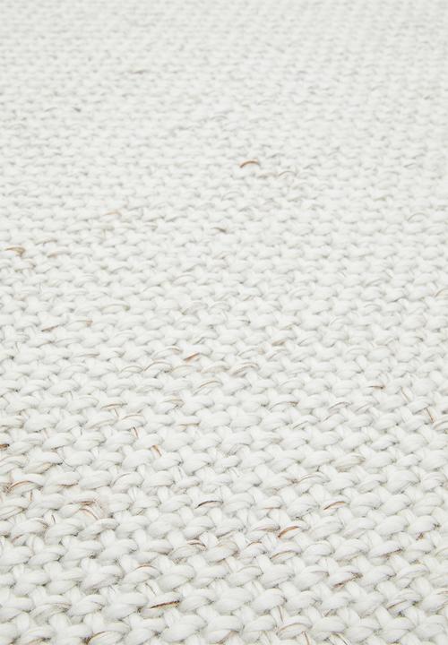 Sixth Floor - Handwoven pet rug - ivory 