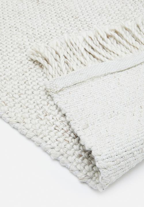 Sixth Floor - Handwoven pet rug - ivory 