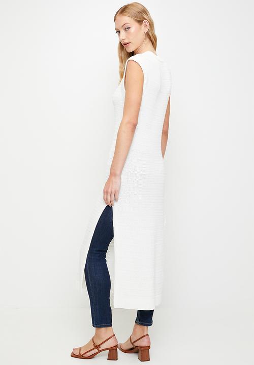 POLO - Wmn Hannah s/l Knitted Resort Top - Off White