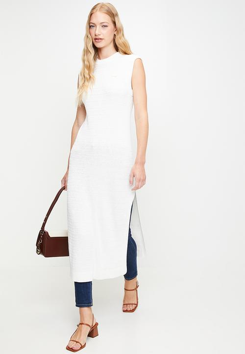 POLO - Wmn Hannah s/l Knitted Resort Top - Off White