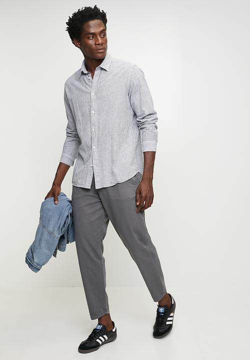 Brave Soul - Denim Loose Fit Jean - Grey Regular Length