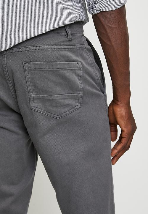 Brave Soul - Denim Loose Fit Jean - Grey Long Length