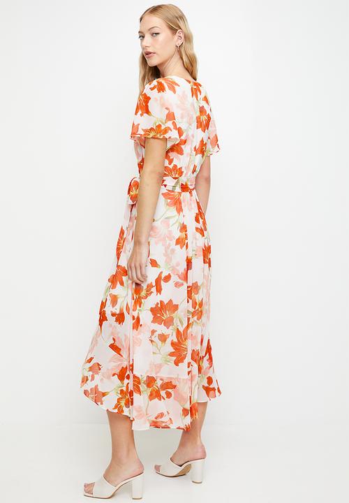 Pringle of Scotland - Irene Floral Midi Wrap Dress - Multi