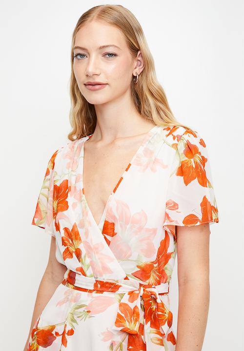 Pringle of Scotland - Irene Floral Midi Wrap Dress - Multi