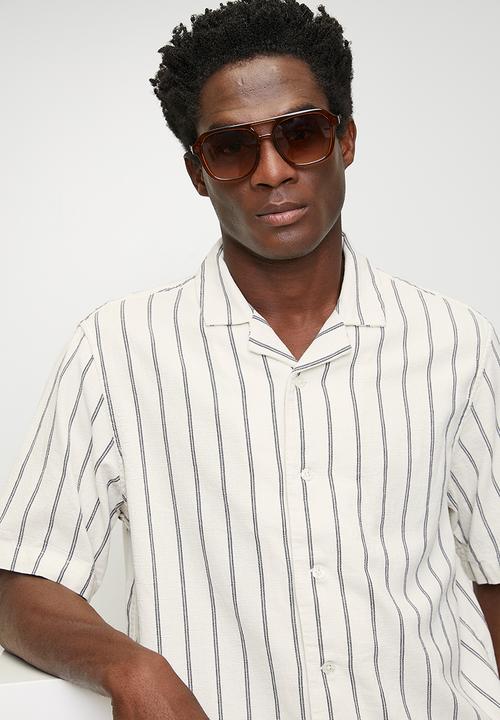 Levi’s® - S/S Resort Collar Stripe - White & Blue