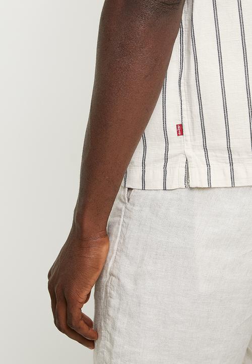 Levi’s® - S/S Resort Collar Stripe - White & Blue