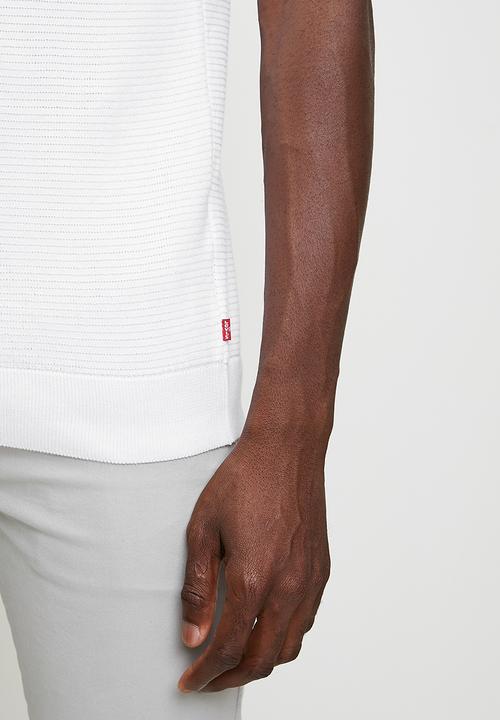 Levi’s® - Structure Zip Polo - Bright White