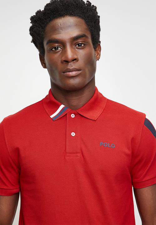 POLO - Bronwin active sleeve pony short sleeve golfer - red