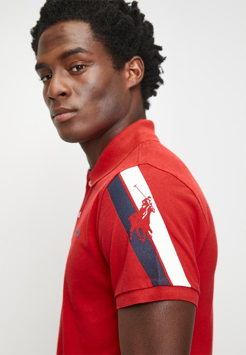 POLO - Bronwin active sleeve pony short sleeve golfer - red