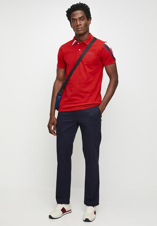POLO - Bronwin active sleeve pony short sleeve golfer - red
