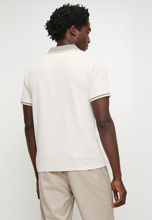 GUESS -  Weston Knit Polo - Dove White