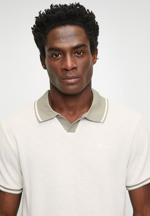 GUESS -  Weston Knit Polo - Dove White