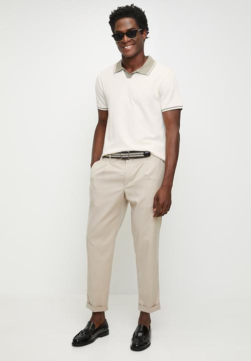 GUESS -  Weston Knit Polo - Dove White