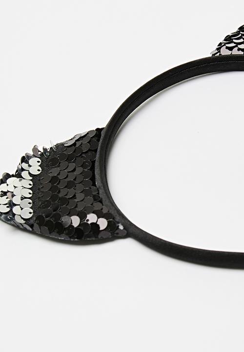Pop Candy - Cat ear hairband - black sequins