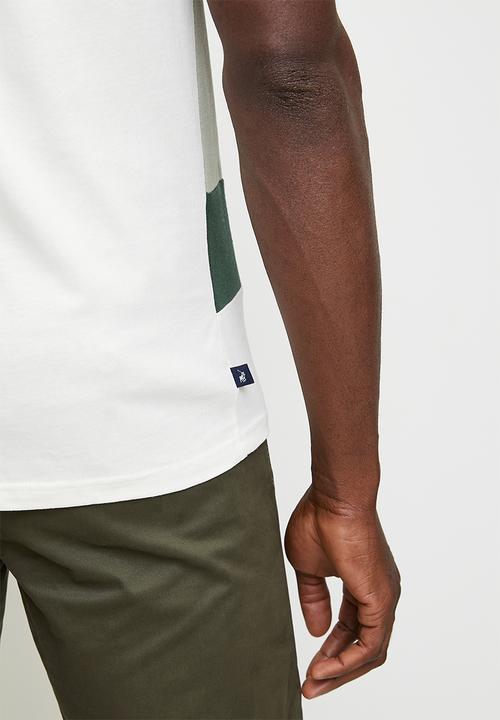 POLO - Brinley  stripe printed short sleeve T-shirt - green