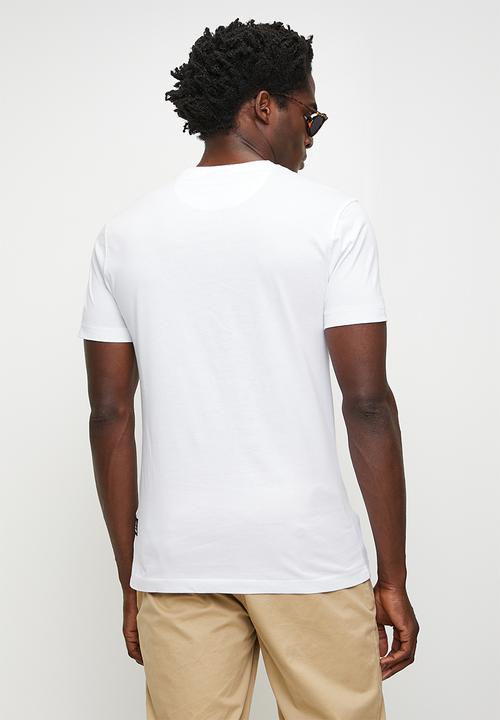 POLO - Dumi pjc short sleeve collegiate logo tee - white