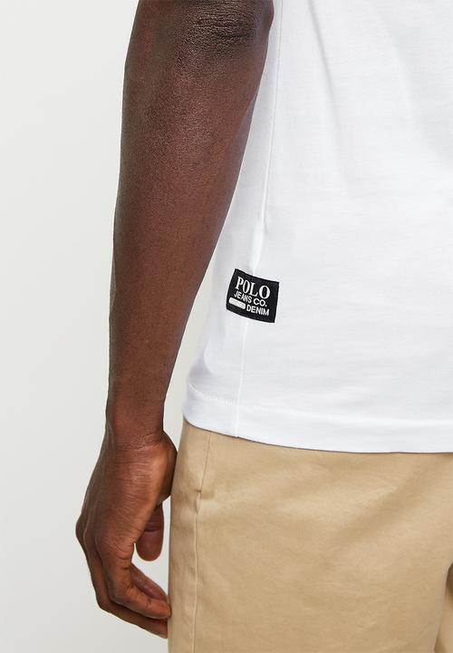 POLO - Dumi pjc short sleeve collegiate logo tee - white