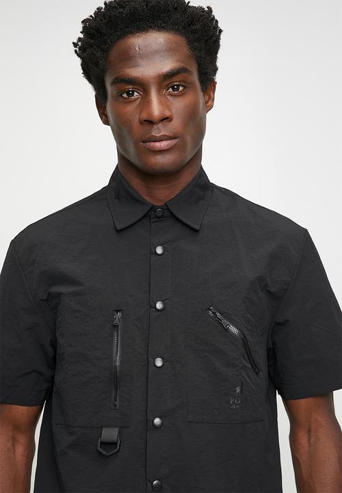 POLO - Basi pjc utility short sleeve shirt - black
