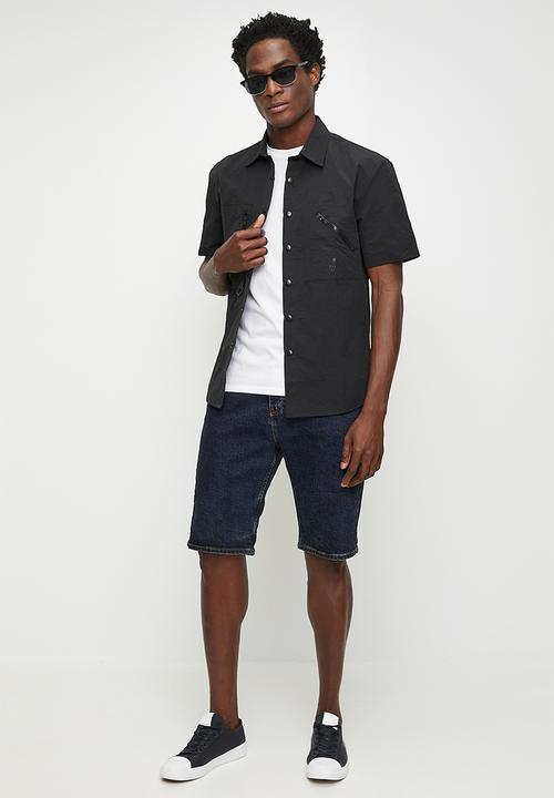 POLO - Basi pjc utility short sleeve shirt - black