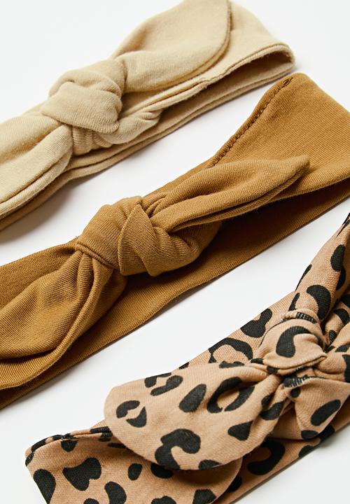 Pop Candy - 3 Pack headband set - brown