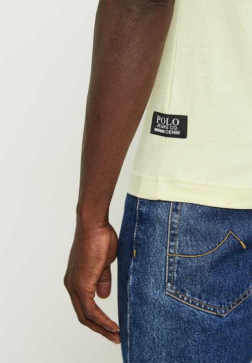 POLO - Thabiso  pjc short sleeve block logo tee - lime