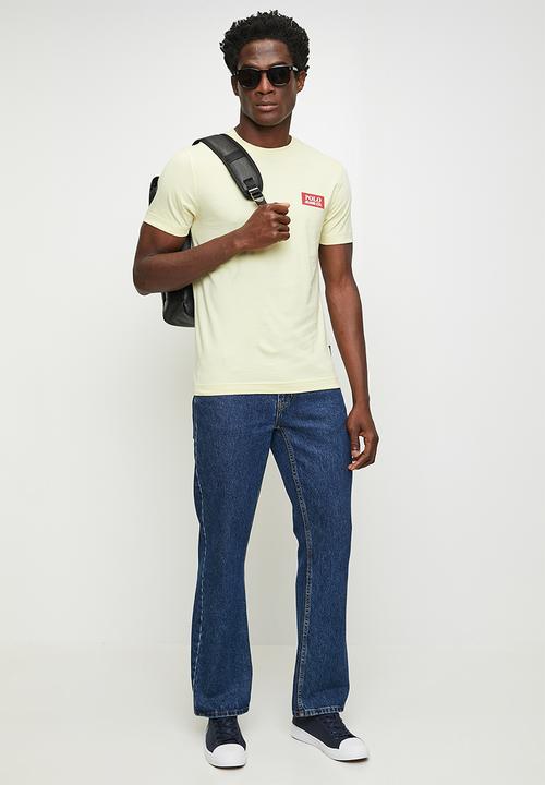 POLO - Thabiso  pjc short sleeve block logo tee - lime