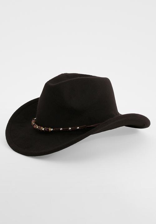 boohoo - Gem Stone Western Cowboy Hat - Black