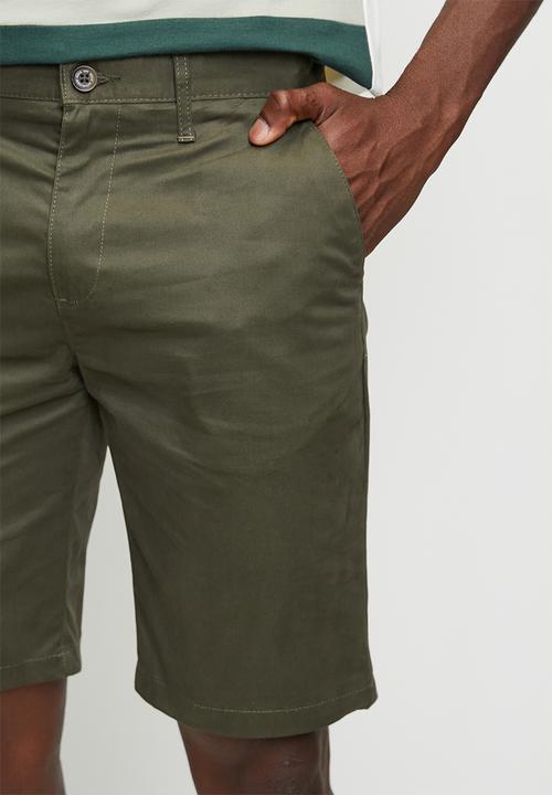 POLO - Ezra essential chino short - fatigue