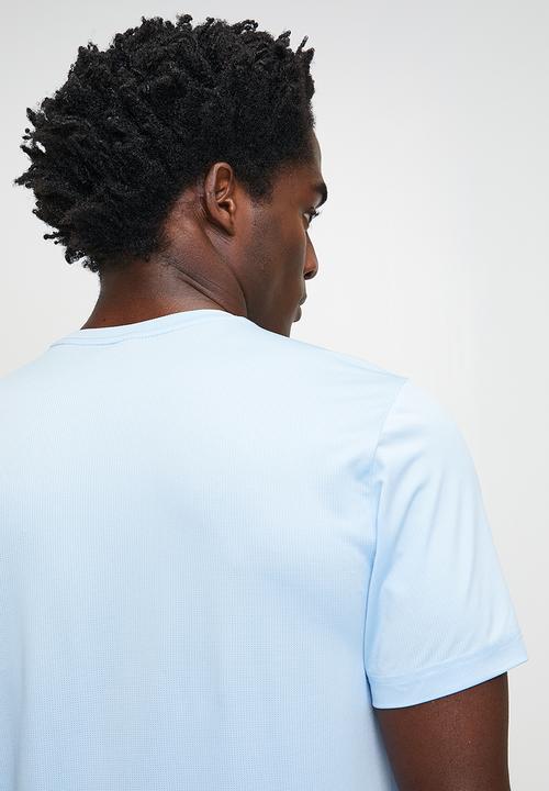 adidas Performance - Tr-essential Logo Tee - Glow Blue