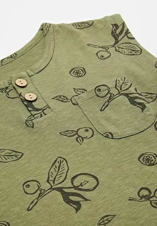 Pop Candy - Shorts & tee set - green/olives