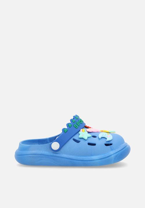 Pop Candy - Closed toe slides - royal blue