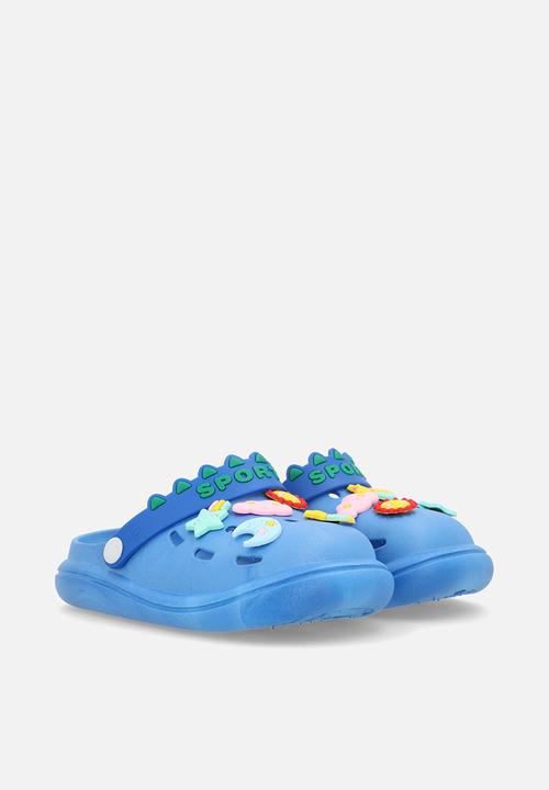 Pop Candy - Closed toe slides - royal blue