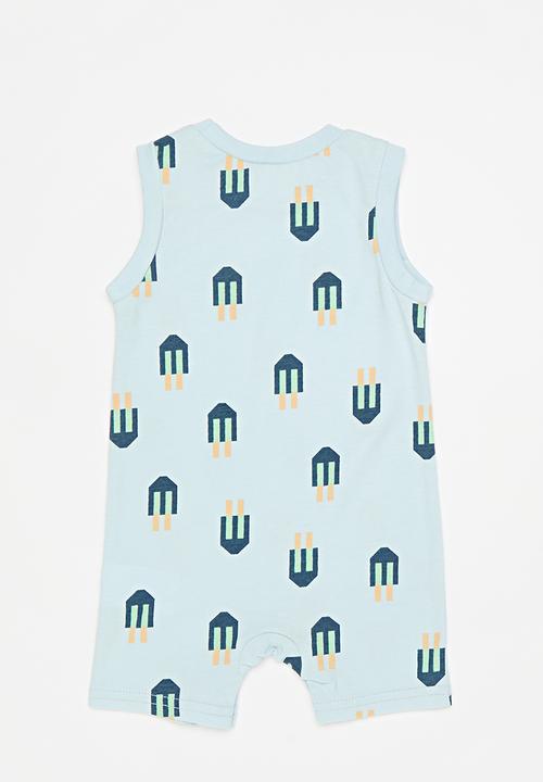 Pop Candy - Sleeveless romper - blue