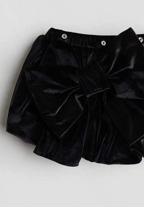 H&M - Bow-detail balloon skirt - black